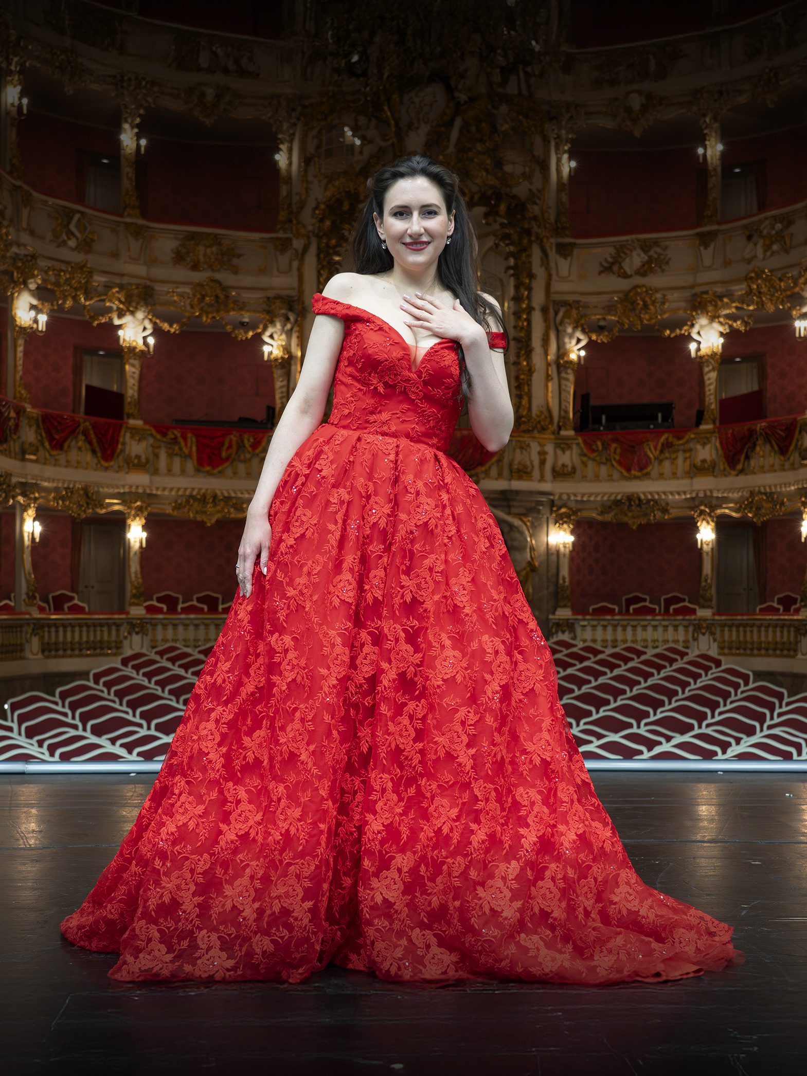 Sängerin Ralitsa Bogdanova in der Rolle als Violetta in La Traviata